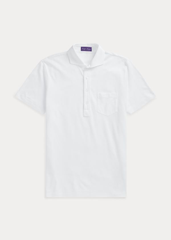 Men's Ralph Lauren Washed Piqué Polo Shirts | 965304CGO